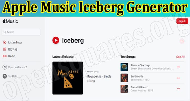 Latest News Apple Music Iceberg Generator