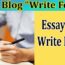 Write For Us Essay Blog Guest Post – Check All Benefits!