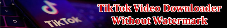 TikTok Video Downloader without Watermark Header Ads Banner