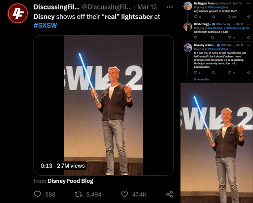 What can the Disney Real Lightsaber do
